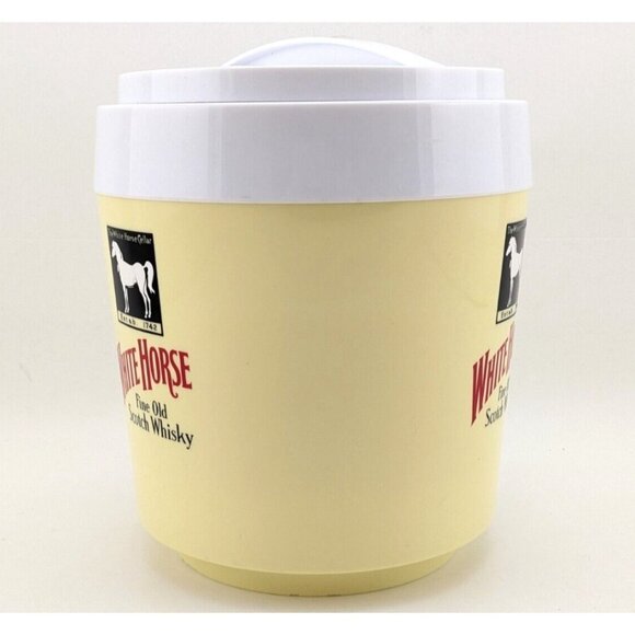 Vintage Stewart England White Horse Scotch Whisky Ice Bucket Damaged - Picture 4 of 16